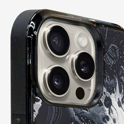 iPhone 16 Pro Max Case — Black White Animal Print, Custom Printed Phone Case