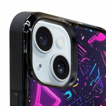 iPhone 15 Plus Case — 80s Retro Motif 80s Retro Motifs, Custom Designed Case Cover