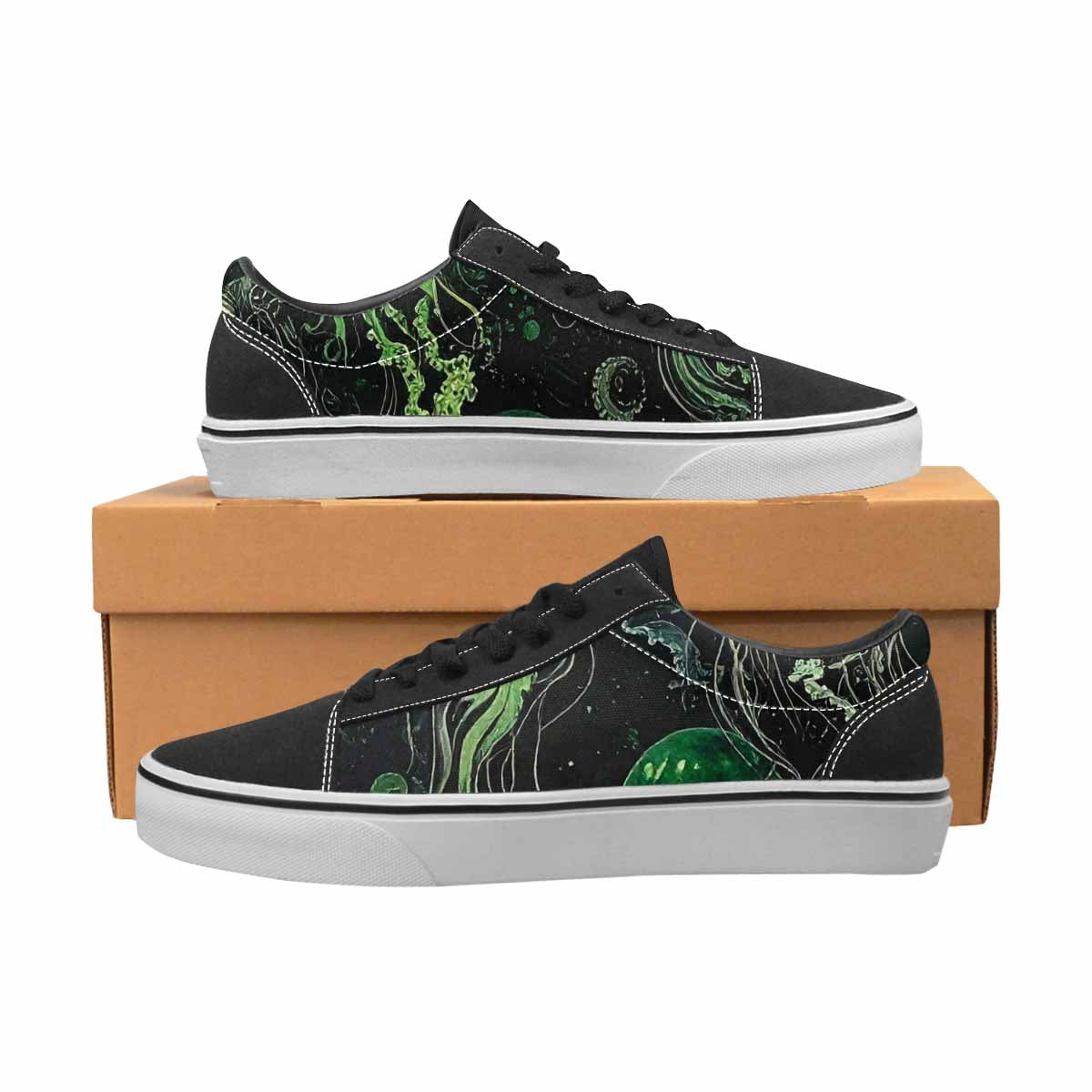 WOMEN'S Sea Creature Burst Lace-Up Canvas Vivid Sneakers