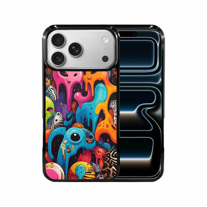 iPhone 17 Pro Max Case — Melting Aliens Pattern Alien Scifi, Custom Phone Case
