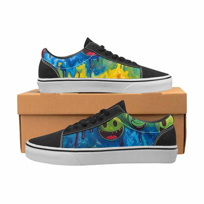 WOMEN'S Smiley Facessmiley Faces  Lace-Up Canvas Surreal Shoes