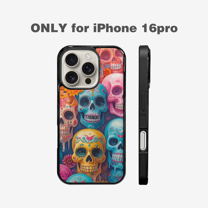 iPhone 16 Pro Case — Sugar Skullsmelting Sugar Skulls, Unique Phone Case Design