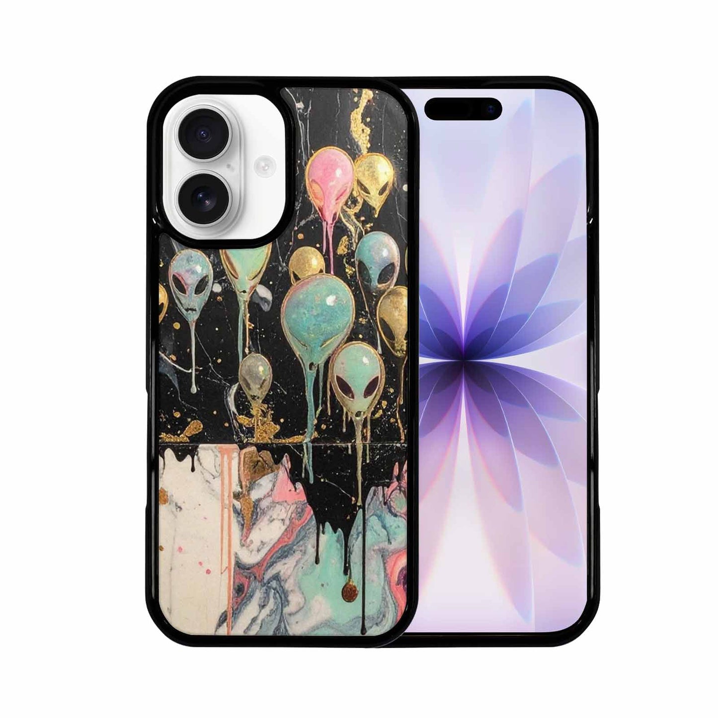 iPhone 17 Case — Aliens Marblemelting Aliens Pa Alien Scifi, Personalized Phone Case
