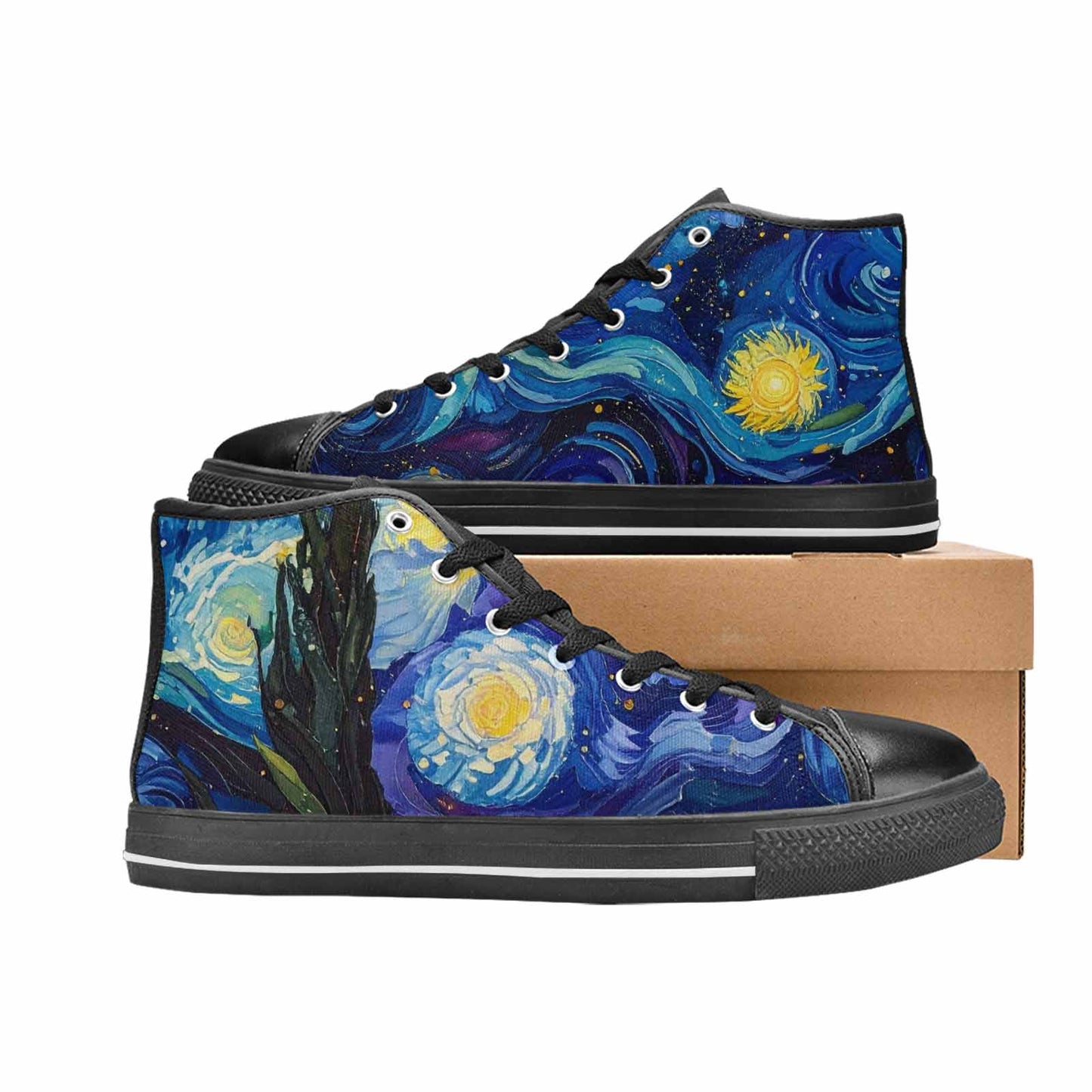 MEN'S Blend All Versions High Top Canvas Dark Academia Custom Shoes