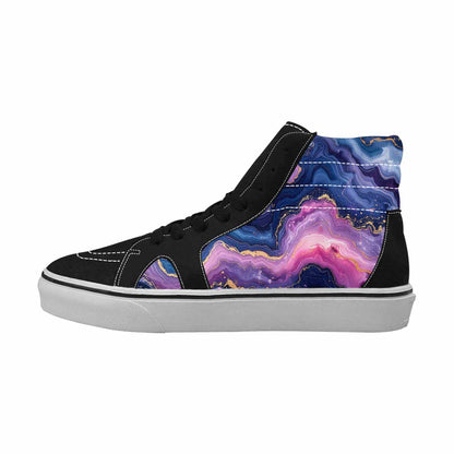 MEN'S Marble Galaxy High Top Canvas Grunge Sneakers