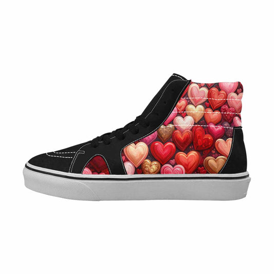MEN'S No Words Or High Top Canvas Vibrant Chaos Custom Sneakers