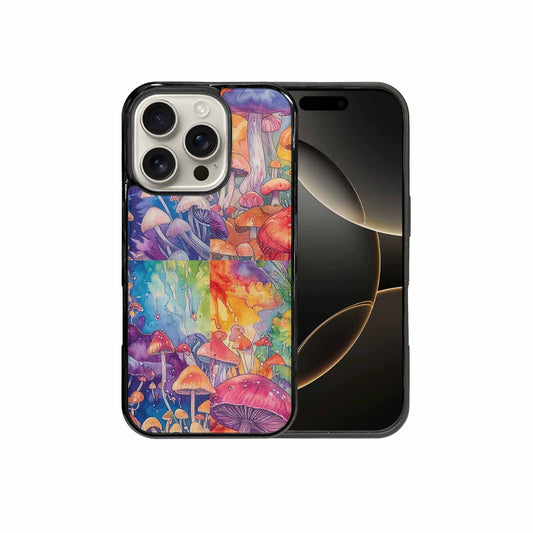 iPhone 16 Pro Case — Mushrooms Tie Dyemushrooms Pat 6t6 Personalized, Customized Protective Case