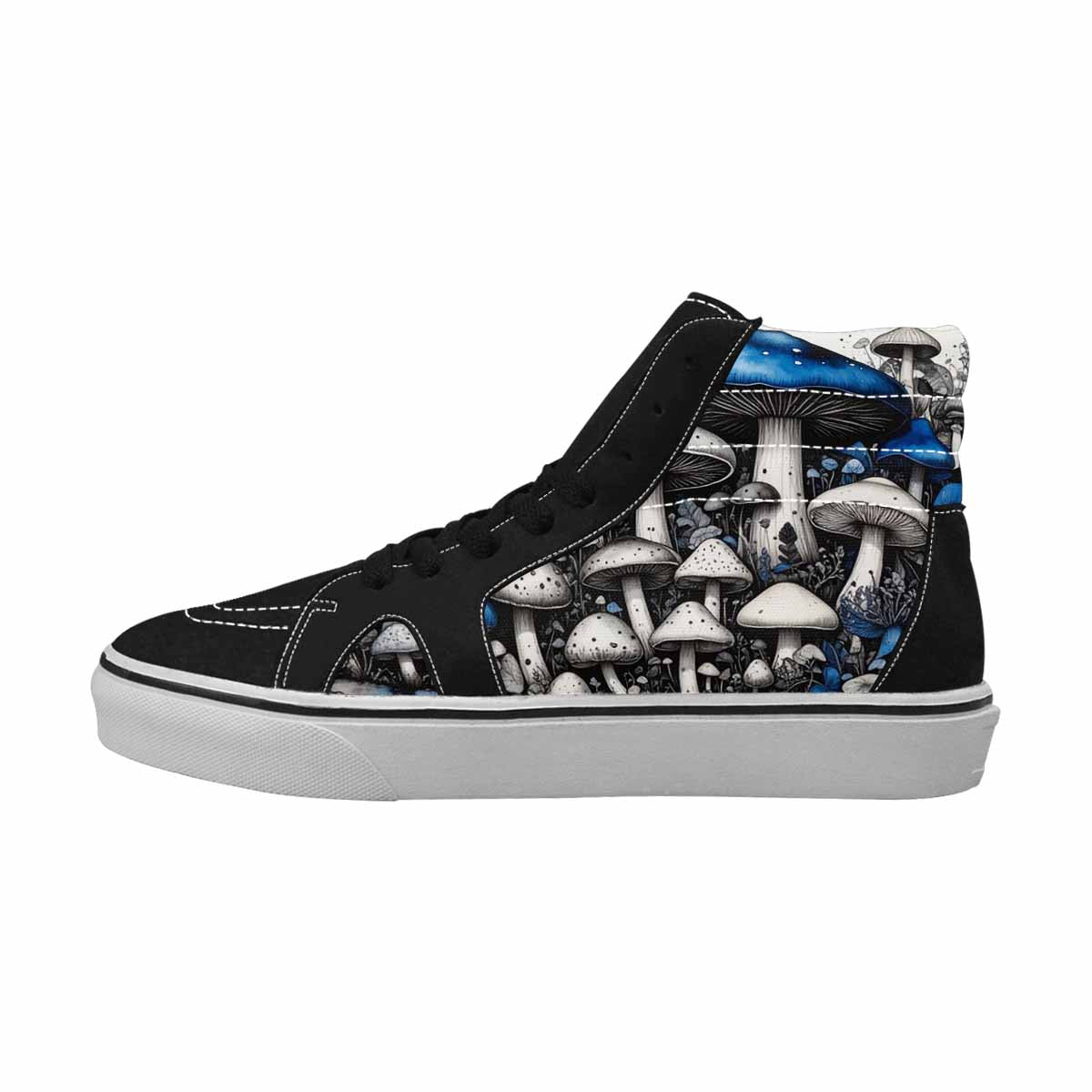 MEN'S Mushrooms (general) High Top Canvas Dark Academia Custom Sneakers
