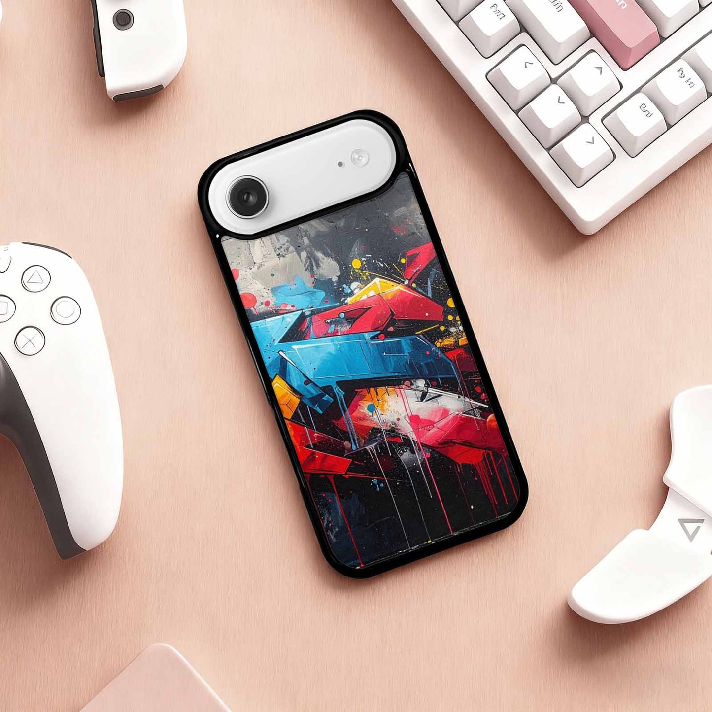 iPhone 17 Air Case — Seamless Repeating Pattern Of Overlapping Camo, Custom Designed Case Cover