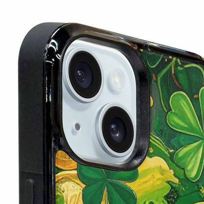 iPhone 15 Plus Case — St Patrick\'s Clover St Patrick\'s Clover, Custom Printed Phone Case