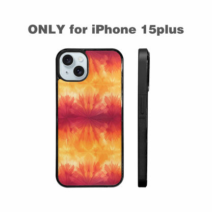 iPhone 15 Plus Case — Ombre Tie Dye Sunset, Custom Phone Case