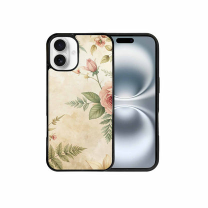 iPhone 16 Plus Case — Vintage Botanical Art Pattern, Custom Art Phone Cover