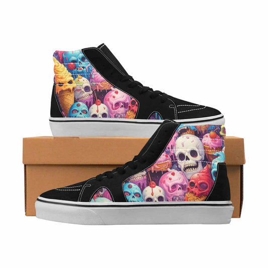 MEN'S Skulls High Top Canvas Boutique Aesthetic Custom Sneakers