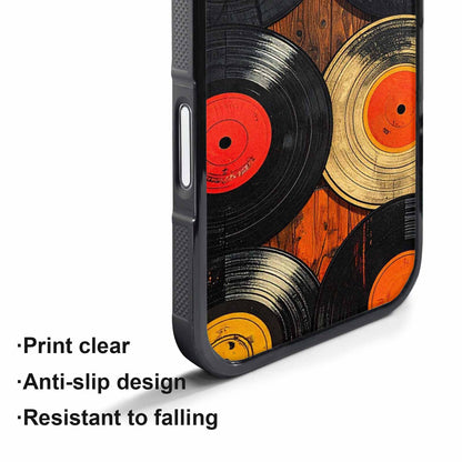 iPhone 17 Air Case — Retro Wood Grain Vinyl Retro Vintage, Customized Protective Case