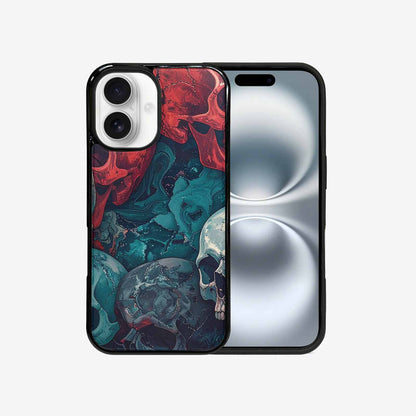 iPhone 16 Case — Marble Skull Custom, Custom Designed Case Cover