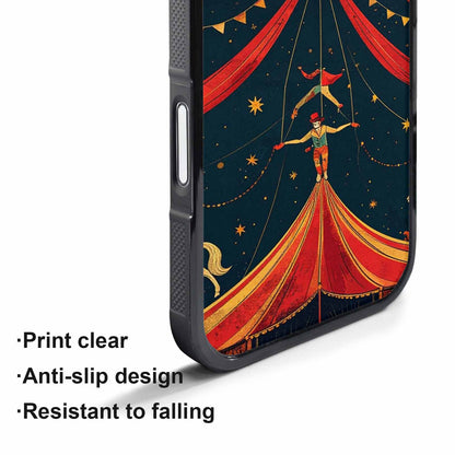 iPhone 17 Pro Case — Vintage Circus Art Pattern Retro Vintage, Custom Designed Case Cover