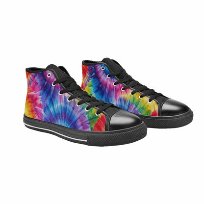 MEN'S Tie Dye - High Top Canvas Cottagecore Sneakers