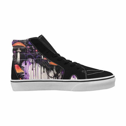 MEN'S Rainbow Drip Mushrooms High Top Canvas Dreamcore Custom Shoes