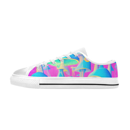 MEN'S Cc Mushroom Art 2 Canvas Cottagecore Custom Sneakers