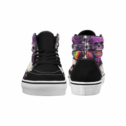 MEN'S Rainbow From Skull S High Top Canvas Aesthetic Shoes