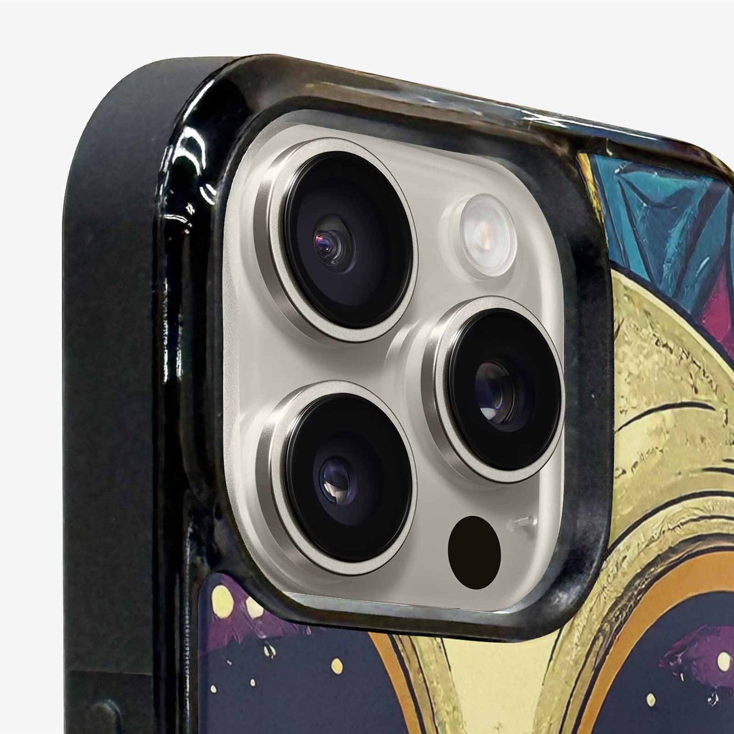 iPhone 15 Pro Max Case — Alien Ufo Cartoon Art Pattern Groovy, Custom Printed Phone Case