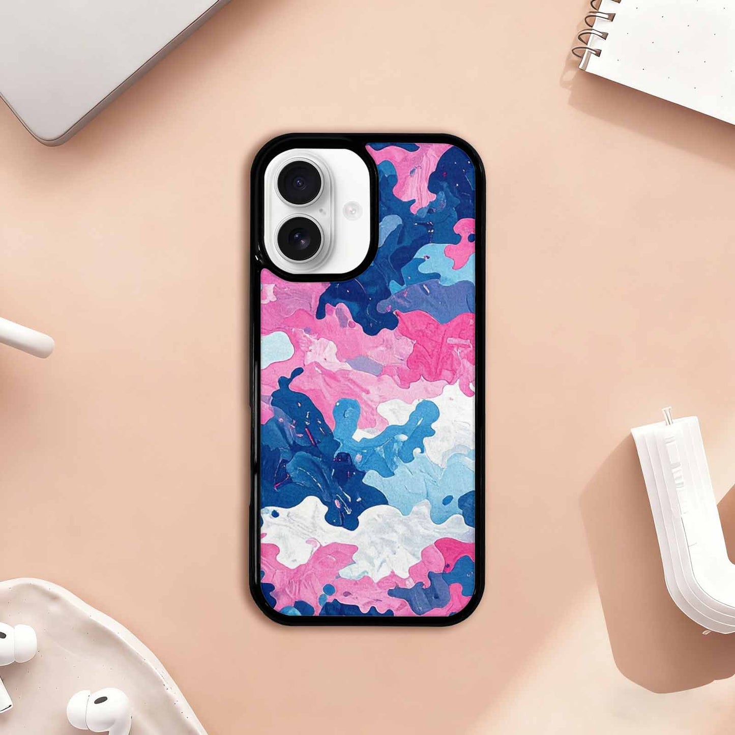 iPhone 17 Case — Vivid Camo Transgender Camo, Custom Phone Case