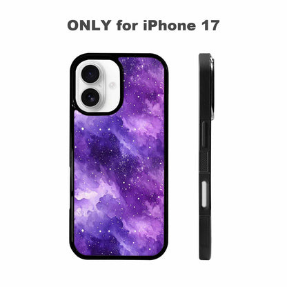 iPhone 17 Case — Galaxy Art Purple Nebula Galaxy Space, Custom Art Phone Cover