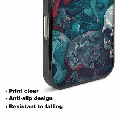 iPhone 16 Pro Max Case — Marble Skull Custom, Custom Phone Case