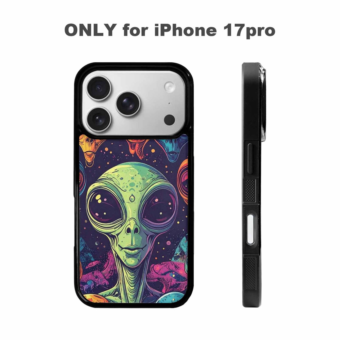 iPhone 17 Pro Case — Alien Ufo Cartoon Art Pattern Alien, Personalized Phone Case