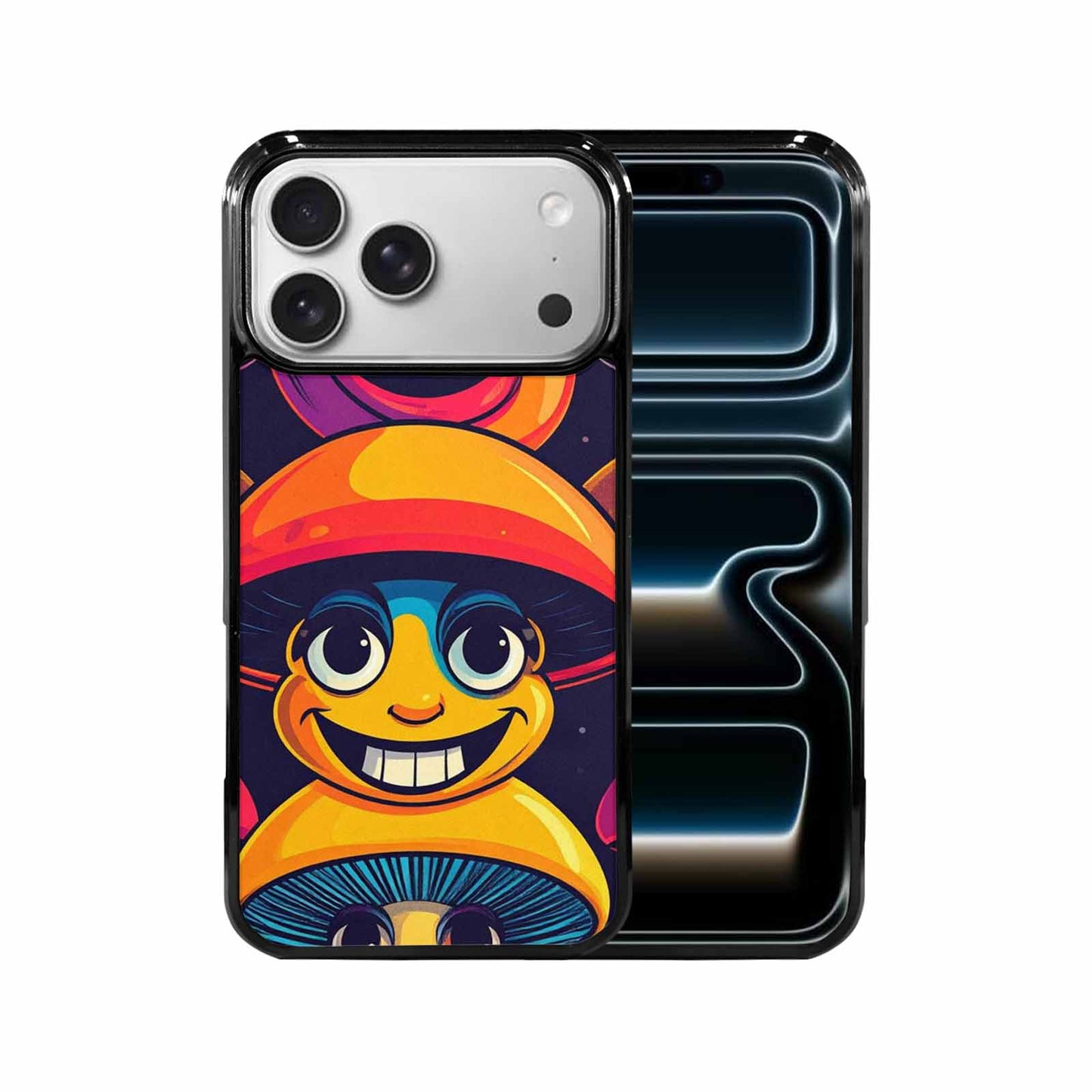 iPhone 17 Pro Max Case — Retro Mushroom Cartoon Art Retro Vintage, Custom Printed Phone Case