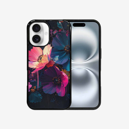 iPhone 16 Case — Shadowy Glitch Floral Pattern Hundreds Of, Personalized Phone Case