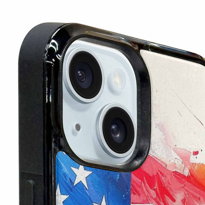 iPhone 15 Case — Usa Flag Stars And Stripes Art, Custom Phone Case