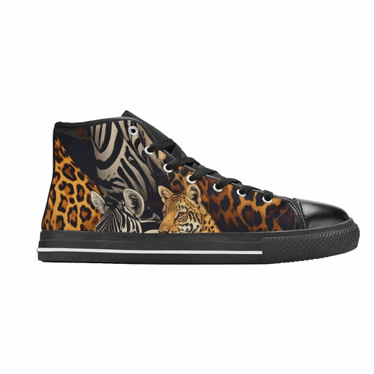 MEN'S Animal Print High Top Canvas Aesthetic Custom Shoes