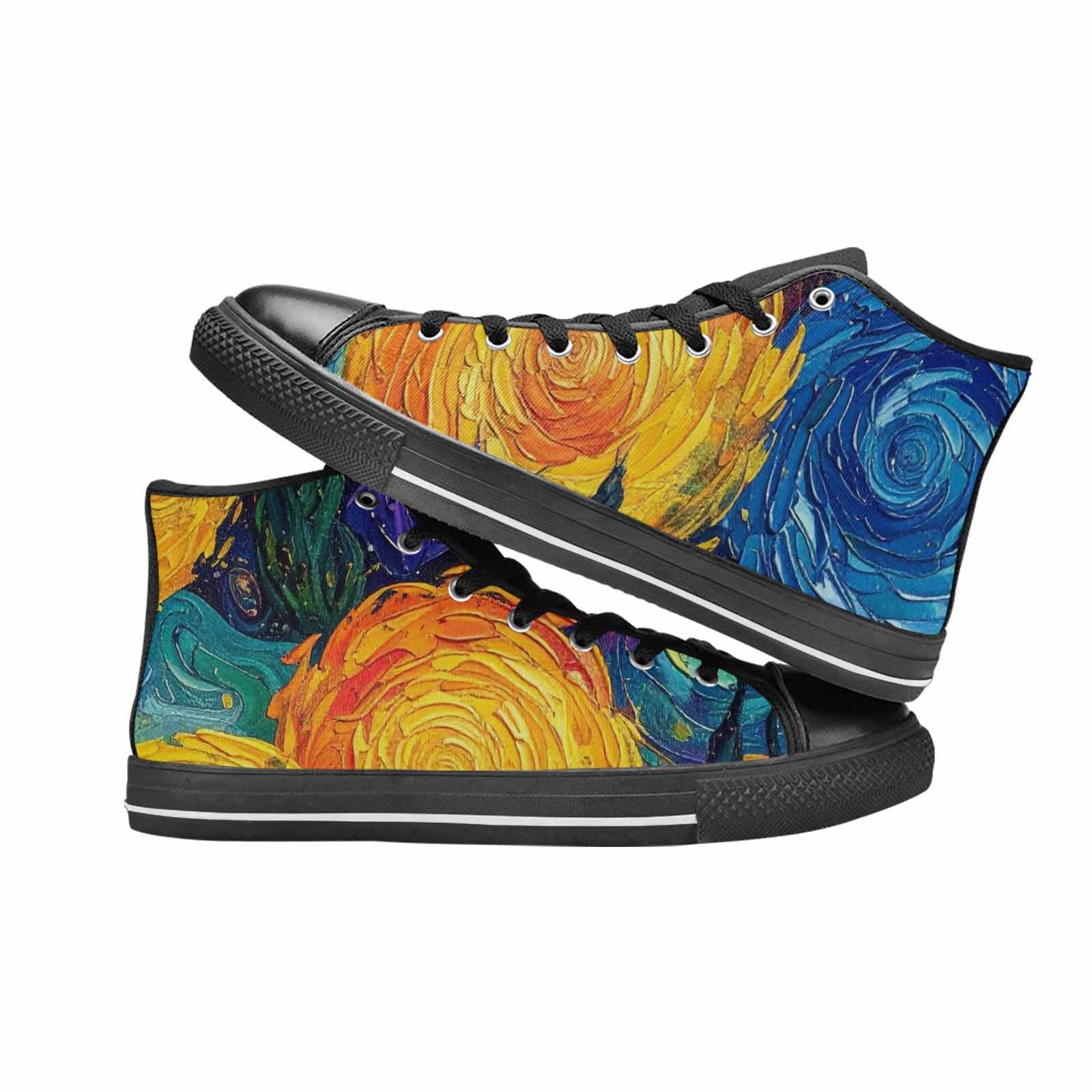 WOMEN'S Blend All Versions High Top Canvas Grunge Sneakers