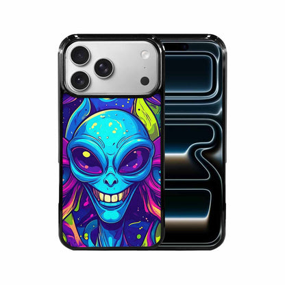 iPhone 17 Pro Max Case — Alien Ufo Cartoon Art Alien Scifi, Custom Printed Phone Case