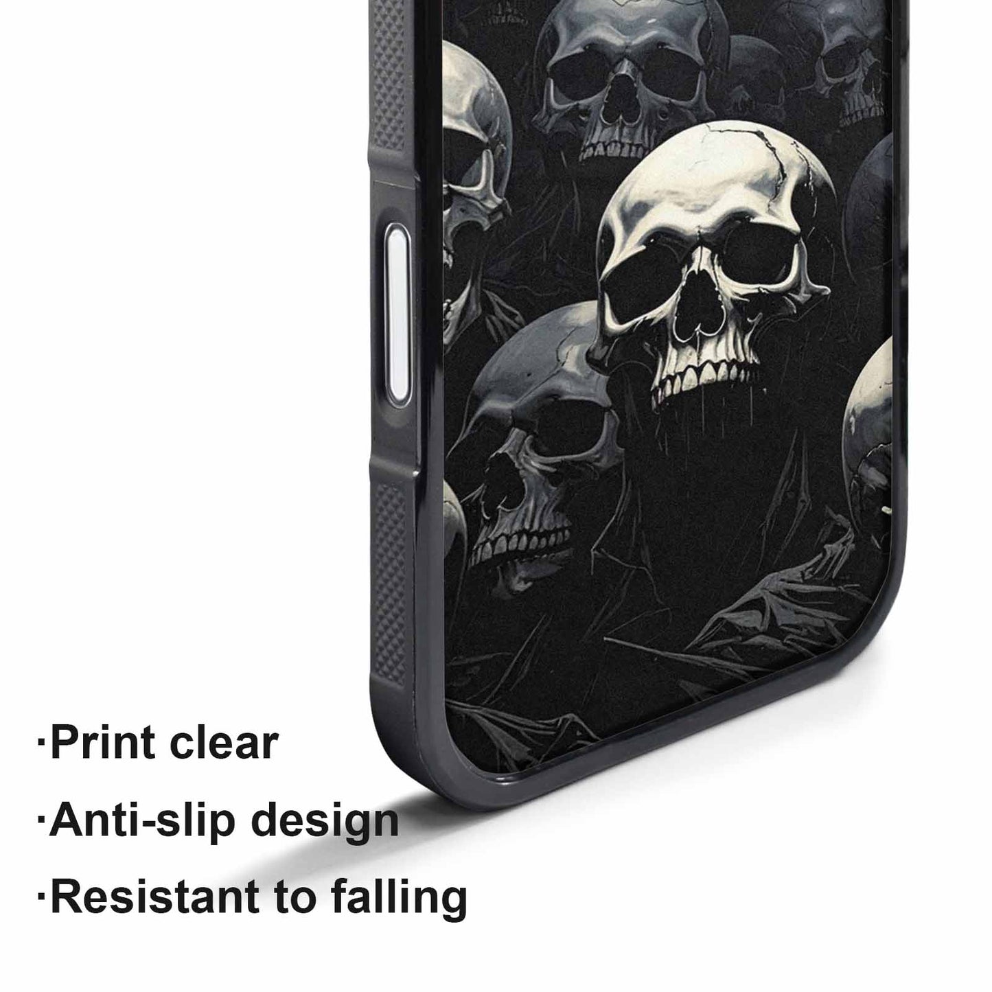 iPhone 17 Pro Max Case — Skull Dark Art Gothic Print Gothic, Customized Protective Case