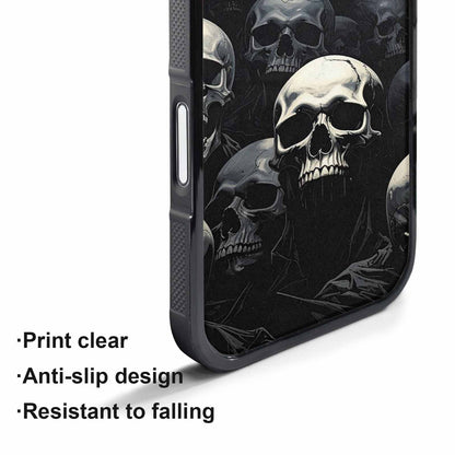 iPhone 17 Pro Max Case — Skull Dark Art Gothic Print Gothic, Customized Protective Case