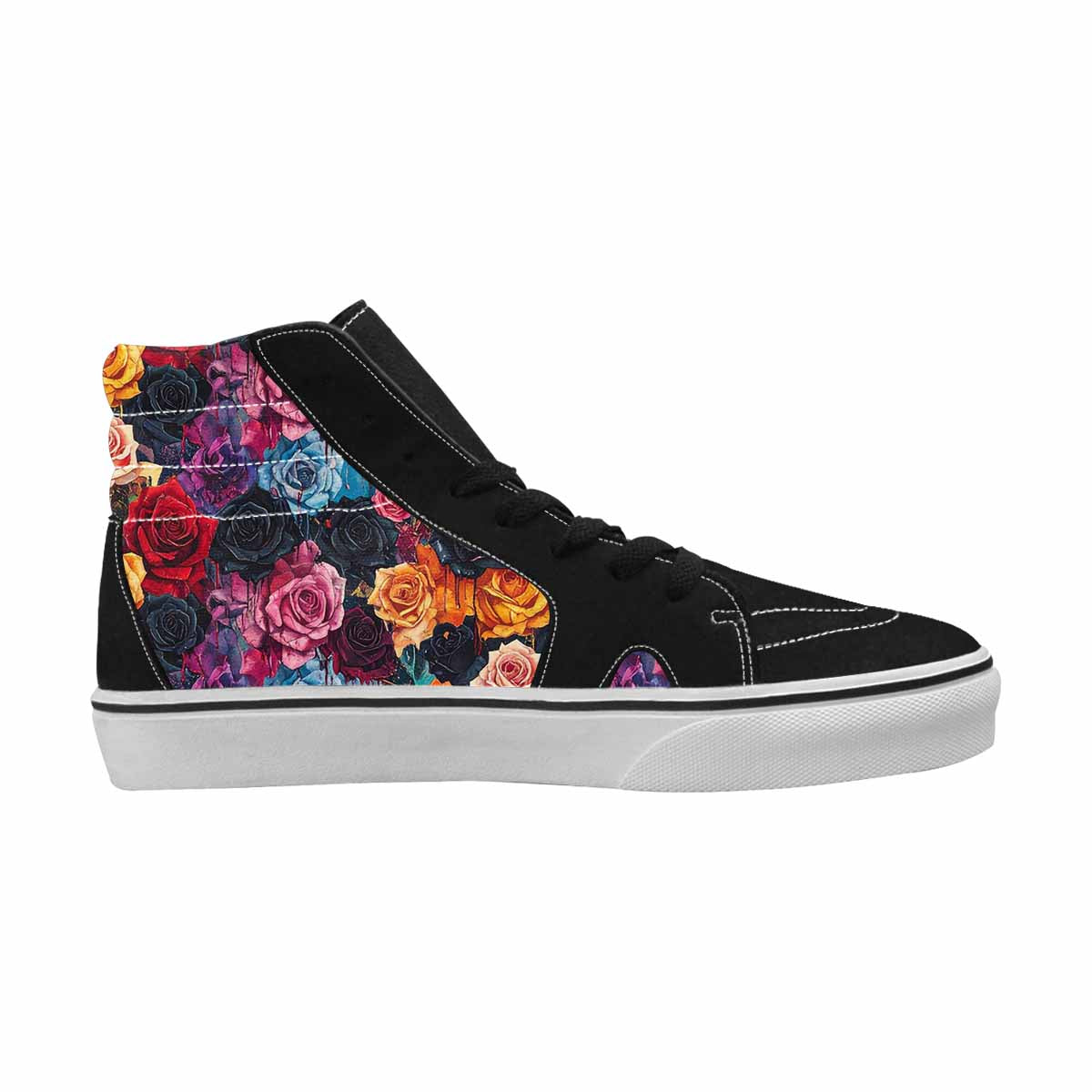 MEN'S Gothic Rose High Top Canvas Dark Academia Custom Sneakers