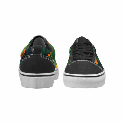 MEN'S Military Camouflage Blotch Canvas Lace-Up Dark Academia Custom Shoes