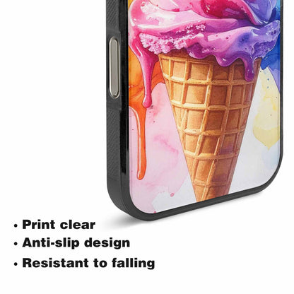 iPhone 16 Pro Case — Melting Icecream Collage Custom Personalized Phone, Custom Print Case Cover