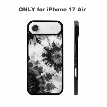 iPhone 17 Air Case — Tie Dye Acid Wash Black Tie, Custom Designed Case Cover