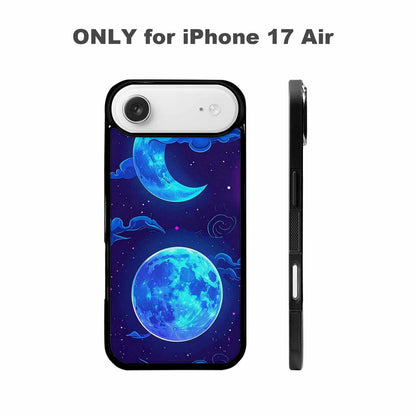 iPhone 17 Air Case — Neon Winter Moon Seamless Cartoon Cute, Custom Made Phone Cover