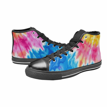 WOMEN'S Tie Dye Drip High Top Canvas Dreamcore Shoes
