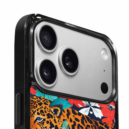 iPhone 17 Pro Case — Leopard Print Floral Seamless Pattern Animal, Custom Phone Case