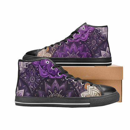 WOMEN'S Mandala High Top Canvas Surreal Shoes