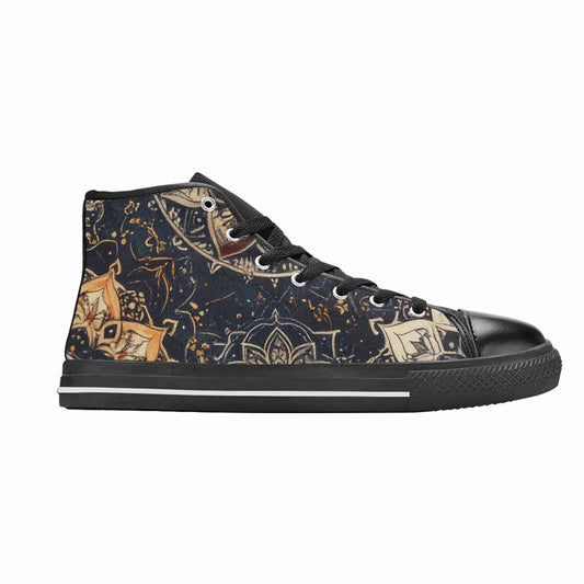 WOMEN'S Mandala High Top Canvas Grunge Sneakers