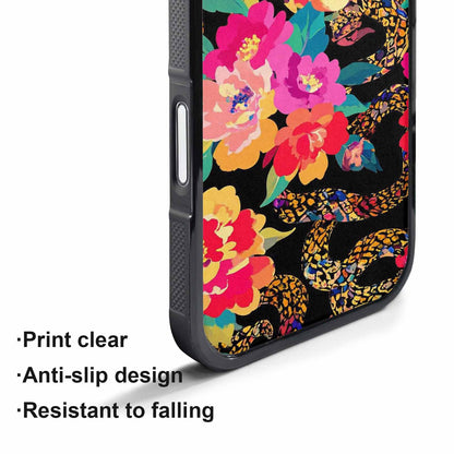 iPhone 17 Pro Max Case — Snakes Print Floral Seamless Floral, Custom Print Case Cover