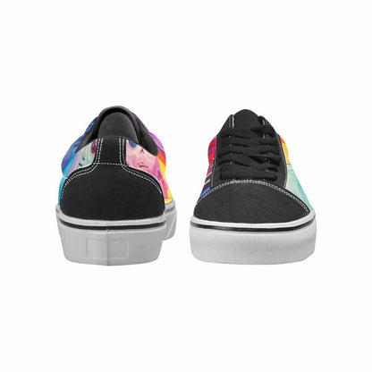 WOMEN'S Aliens  Tie Dye Lace-Up Canvas Dreamcore Shoes