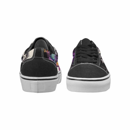 WOMEN'S Rainbow From Skull S Lace-Up Canvas Cottagecore Sneakers