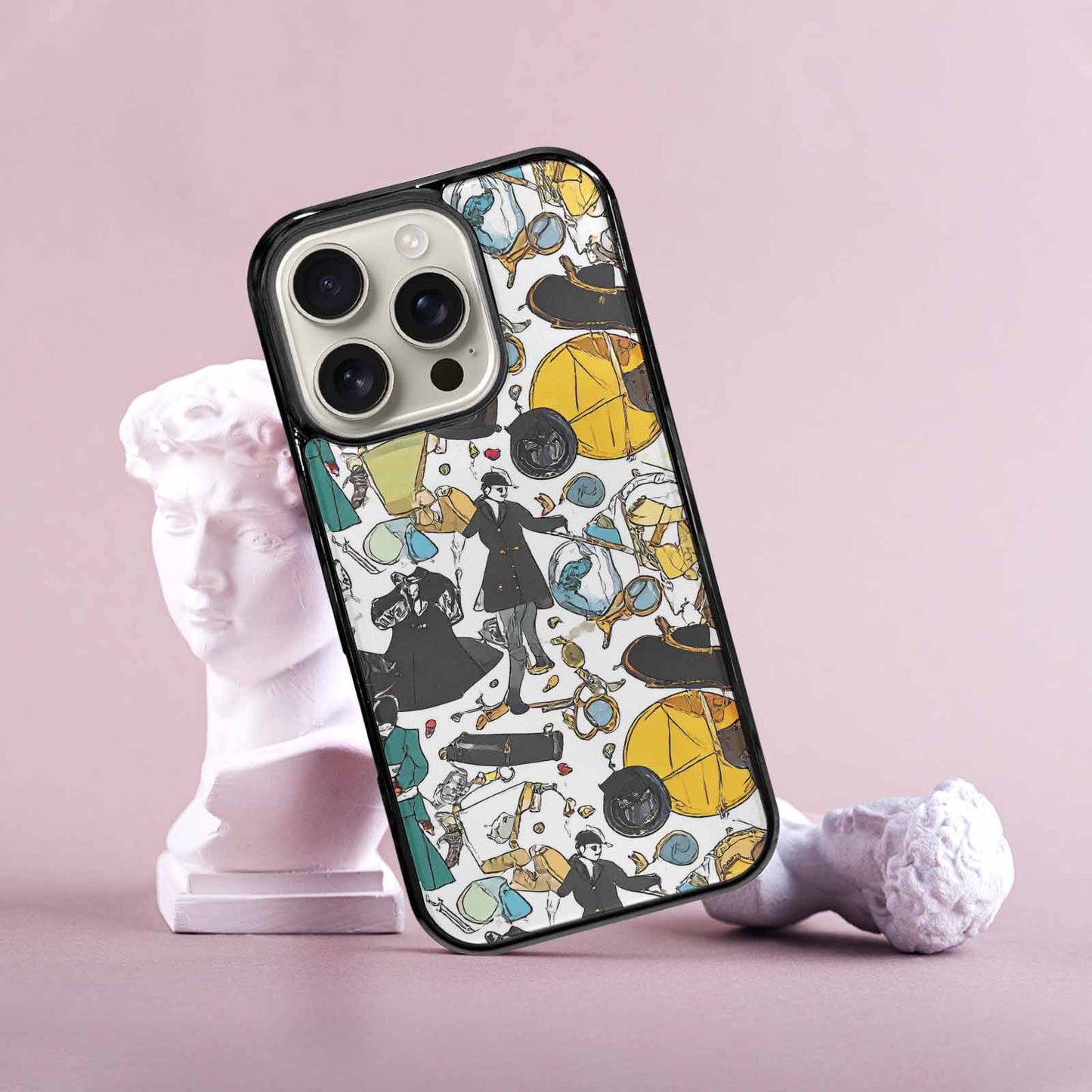 iPhone 16 Pro Case — Noir Spy Silhouette Pen Ink Noir, Original Design Phone Case